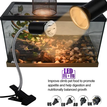 

Reptile Supplies UVB/UVA Heating Light Holder Pet Ceremic Lamp Heating Light Holder Full Spectrum Lamp Turtle Basking Lamp D30