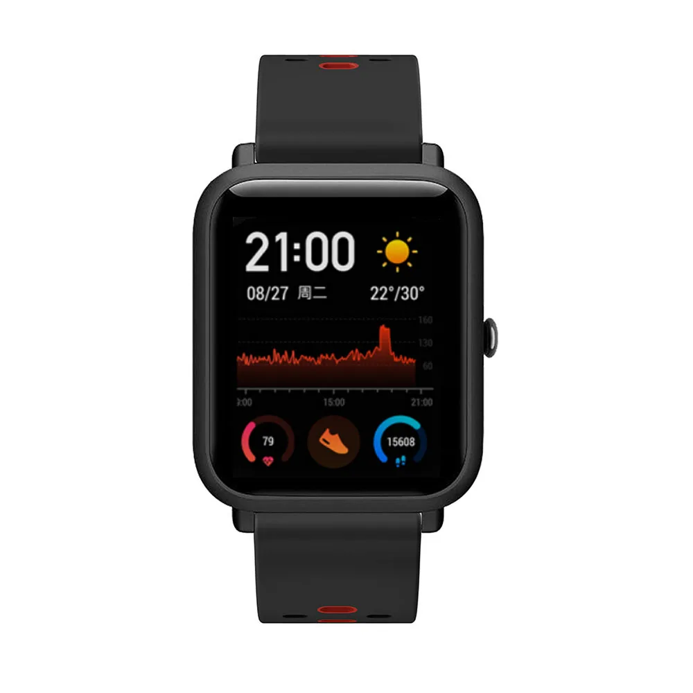 Ремешок силиконовый для Xiaomi Huami Amazfit GTS GTR 42 мм Bip Lite сменный спортивный браслет