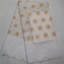 Швейцарская кружевная ткань последняя Тяжелая вышивка Африканская Хлопковая ткань швейцарская вуаль кружева популярный Дубай Стиль