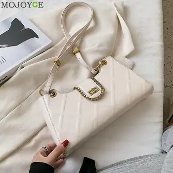 

Fashion Lattice Pattern Women Underarm Shoulder Bag Small Female Solid Color Rhombus Casual Handbag Lady Tote Satchel