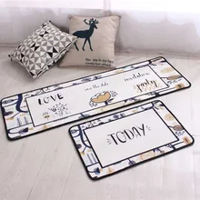 Креативный мультипликационный принт в виде полос ковер лобби коврик для ног коврик для прихожей Противоскользящий коврик для ванной комнаты впитывающий водяной кухонный коврик