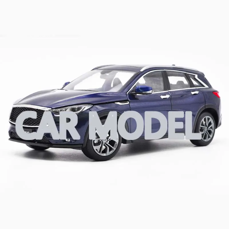 1:18 Масштаб сплава игрушечных автомобилей INFINITI QX50 модель автомобиля SUV детских игрушечных автомобилей оригинальные аутентичные Детские игрушки - Цвет: Синий