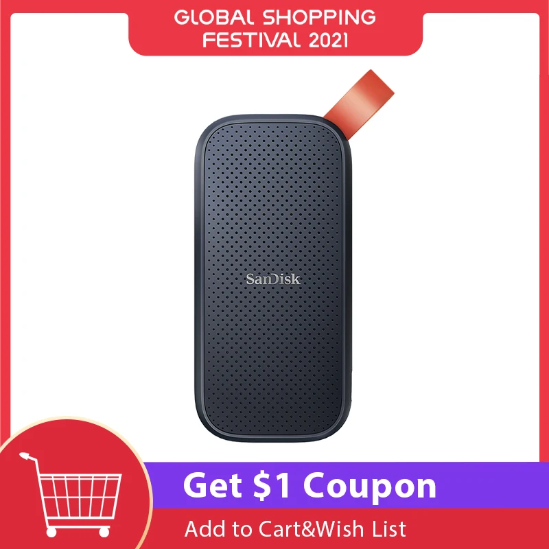 SanDisk 2TB SSD E30 1TB Portable Device 480GB Hard Disk Mobile For Laptop HDD Storage Devices 100% Original | Компьютеры и офис