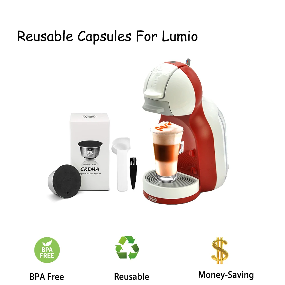 Многоразовая кофейная капсула для Lumio совместимая с Nescafe Dolce Gusto многоразовый