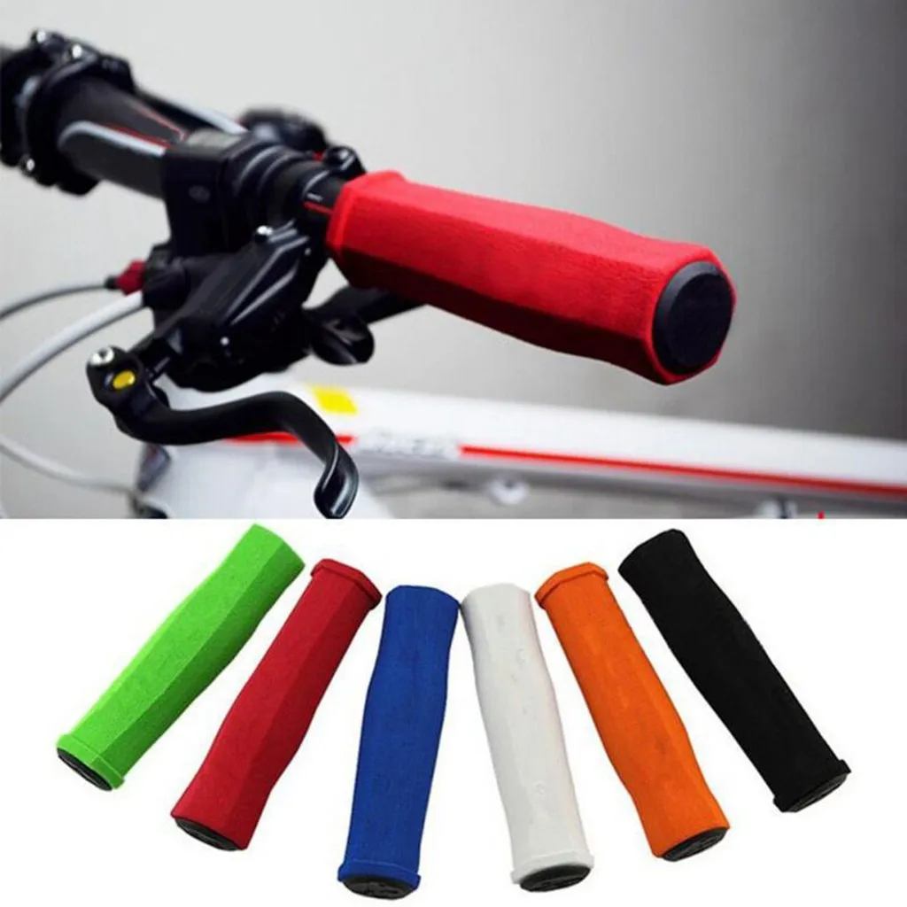 2PCS Bike Racing Bicycle Motorcycle Handle Bar Foam Sponge Grip Cover