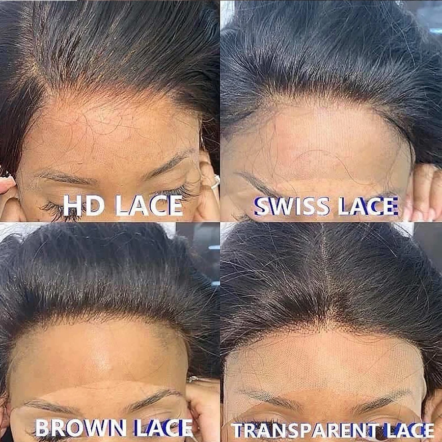 HD Lace Frontals Pre Plucked Ear to Ear 13X4 HD Lace Frontal Closures Transparent 13x6 Lace Frontals Brazilian Straight Frontal