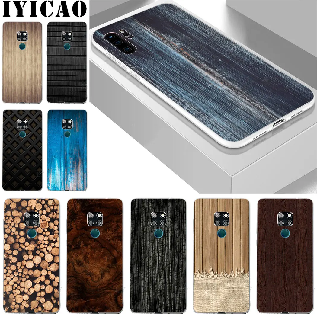 Узор текстура древесины для huawei mate 20 10 30 Lite Pro Y9 2019 Y7 Y6 Prime 2018 2017 чехол телефона |