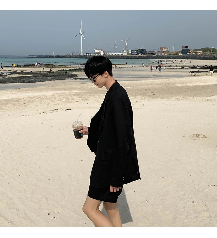 Хороший весенний и летний корейский стиль, высокое качество, удобный, harajuharajukucotton, свободный, однотонный, рабочий, Повседневный, большой размер, костюм