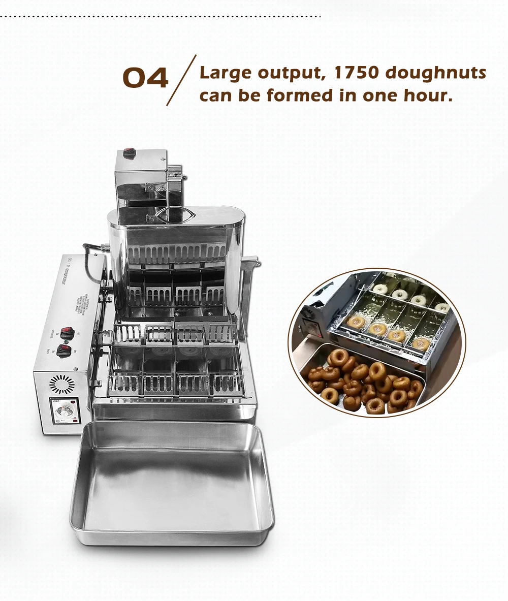ITOP 2000 Вт производитель пончиков, коммерческий автоматический 6л производитель пончиков из нержавеющей стали, электрическая мини машина для Жарки пончиков