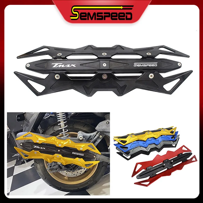 Для Yamaha Tech MAX T TMAX 500 530 560 2012 2020 SEMSPEED CNC алюминиевая защита выхлопной трубы
