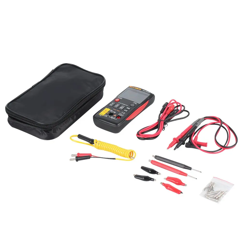 

Digital Multimeter ANENG Q1 9999 Counts True RMS Auto/Manual Range AC/DC Volt Amp Ohm Capacitance Frequency Temperature Tester