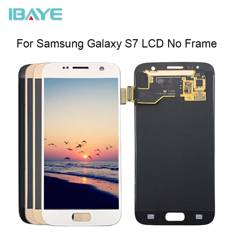 

NEW 5.1 '' LCD Replacement no Frame for SAMSUNG Galaxy S7 Display G930 G930F Touch Screen Digitizer + AAA