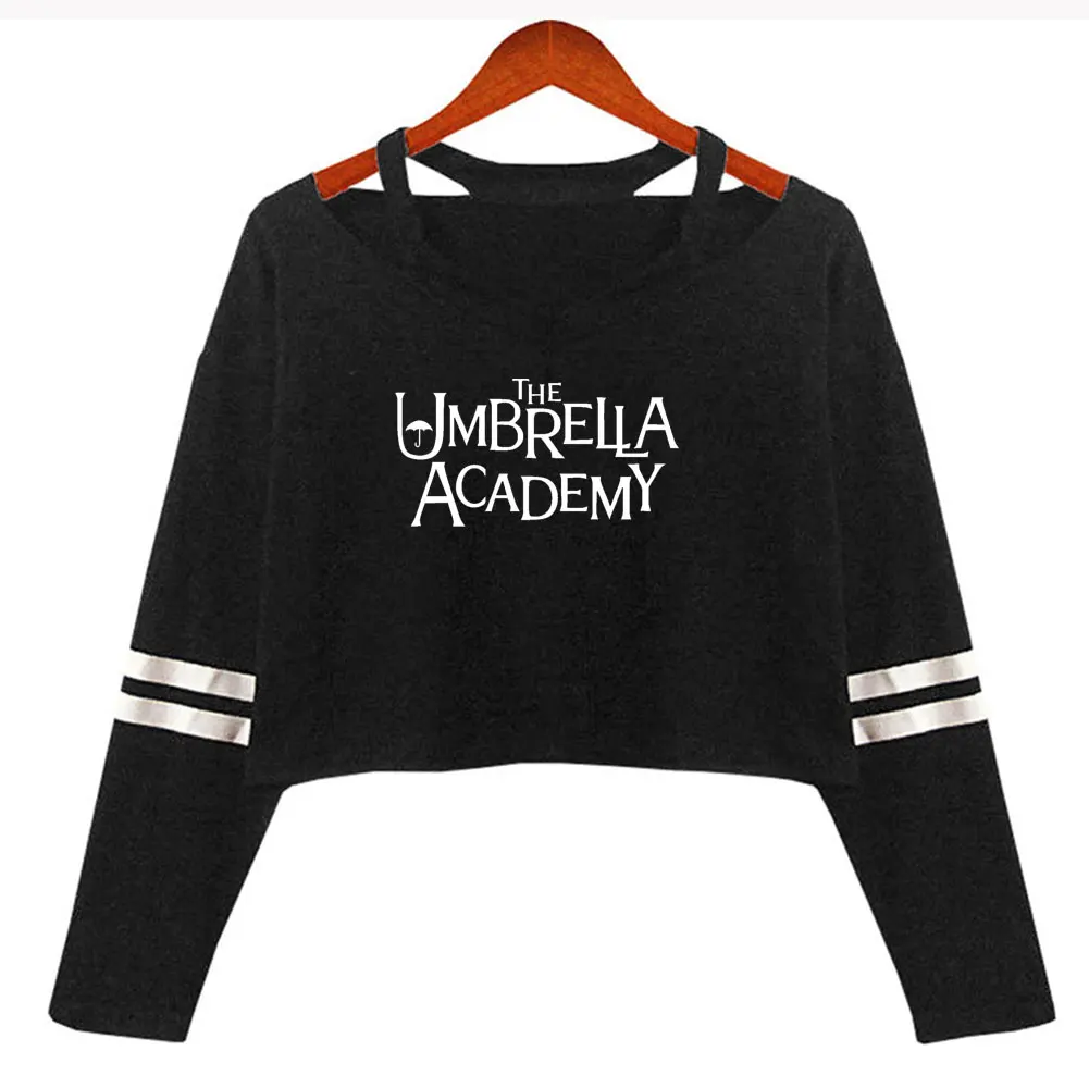 FRDUN TOMMY The Umbrella Academy укороченный топ рубашка для женщин с открытыми плечами девочек