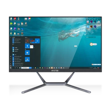 شراءHYSTOU إنتل كور I5 5200U جميع في واحد جهاز كمبيوتر شخصي 23.8 بوصة رصد 3M كاميرا الويب للألعاب مكتب باستخدام مع لوحة مفاتيح وماوس