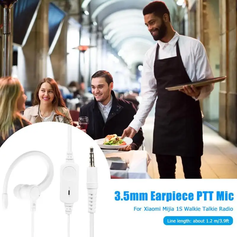 Видеонаблюдение 3,5 мм y-разъем PTT наушники для Xiaomi Mijia 1S Walkie Talkie позолоченный штекер Неразрушающий звук