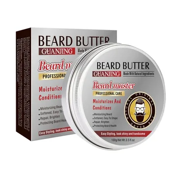 

Male Natural Conditioner Balm Beard Nourish And Repair Cream Organic Moustache Wax for Caring Smooth Styling Professional