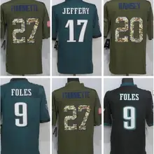 А+++ Качественная мужская футболка для взрослых 9 Foles 20 Ramsey Philadelphia 27 Fournette 17 Jeffery