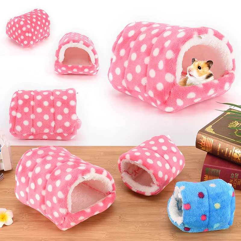 

Little Pet Cute Soft Plush Nest Squirrel Hamster Cotton Bed Small Pet Warm House Comfortable Small Animal Room