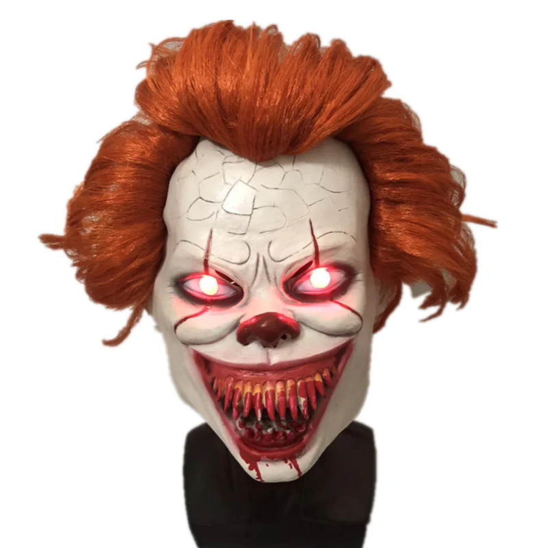

oker Pennywise Mask Stephen King It Chapter Two 2 Horror Cosplay Latex Masks Helmet Clown Halloween Party Costume Prop 2019
