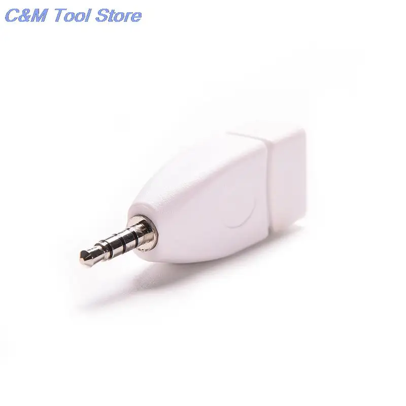 

USB 2.0 Female to 3.5mm Male AUX Audio Plug Jack Converter Adapter Plug for Car MP3 Player Mobile Phones 1Pc