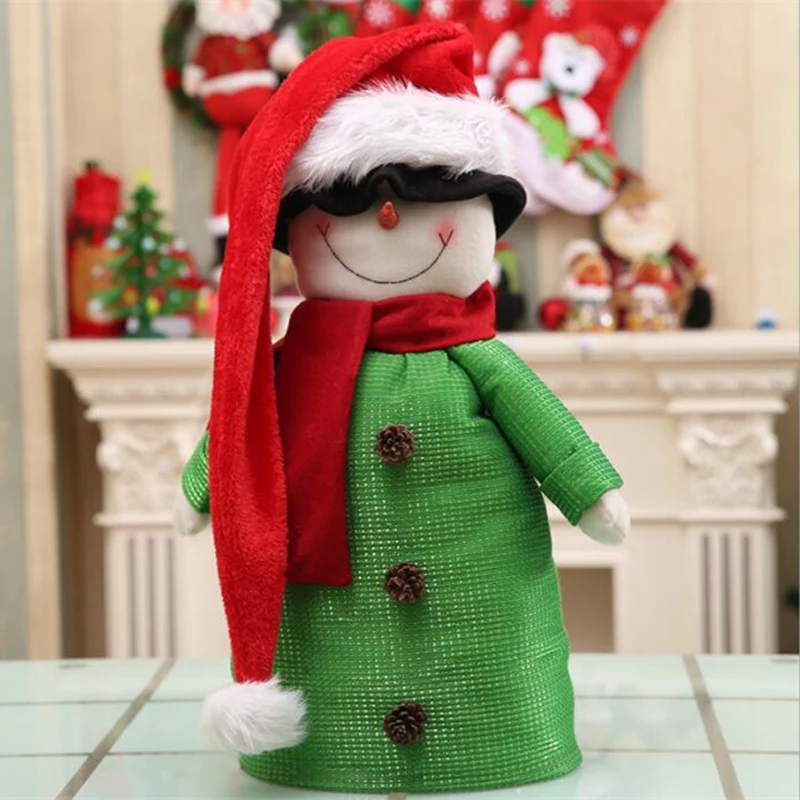 Adult Children Long Christmas Hat Plush Santa Claus Cap New Year Christmas Party Decoration
