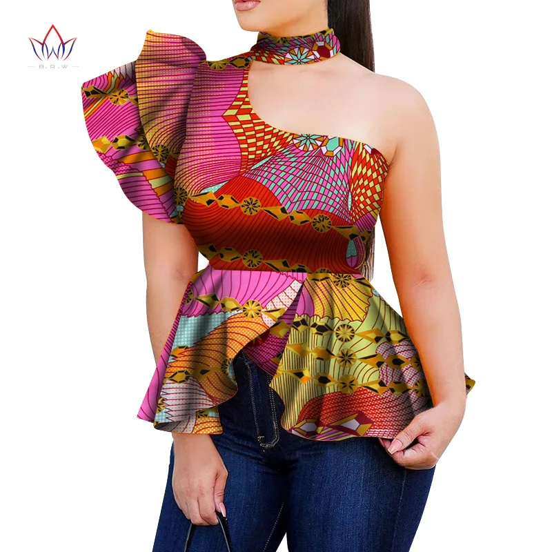 Africa Style Women Modern Fashions Womens Tops Dashiki African Tops Shirt Plus Size One Shoulder Women Clothing Wy5874 - Clothing - AliExpress