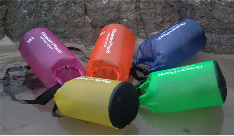 2L 5L 10L полупрозрачная водонепроницаемая сумка для хранения сухая сумка для плавания сумка для каноэ каяк Рафтинг Спорт на открытом воздухе кемпинг речной трекинг