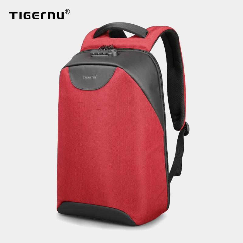 Женский рюкзак для ноутбука Tigernu с защитой от кражи TSA USB зарядка школьная сумка