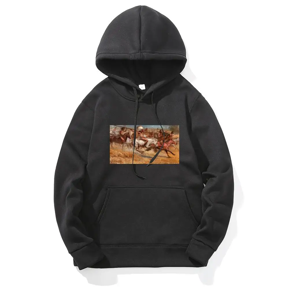 

Happiness Plum Indios Sweatshirts men Horse Sweatshirt Printed Animal 3d Printed War Hoodie Print Graffiti Hoody Anime Unisex