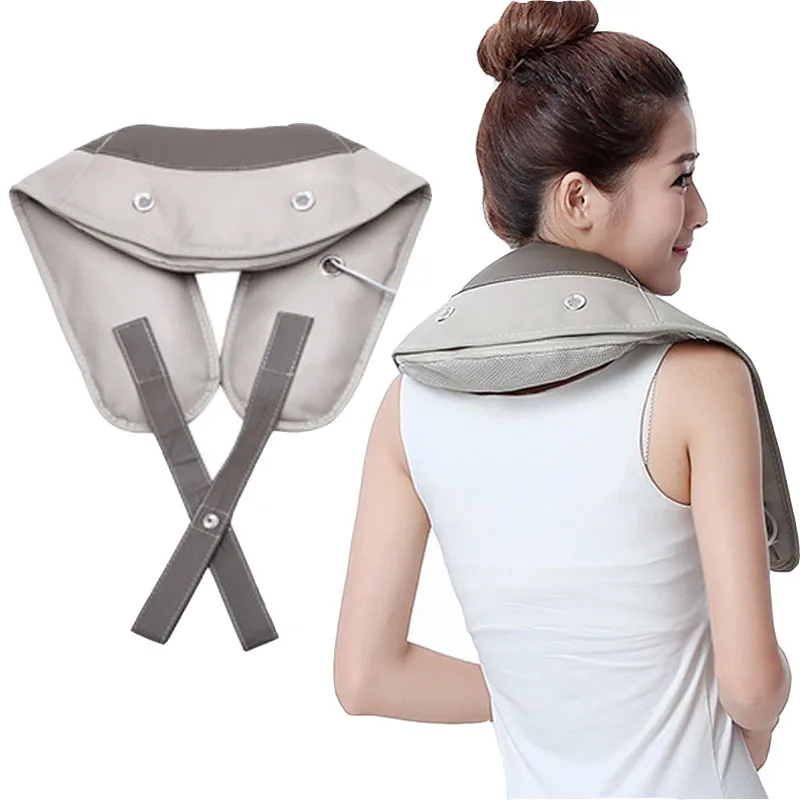 Electrical Shiatsu Neck Shoulder Body Massager Back massage belt Beating electric cervical massager Kneading Car Home Massagem