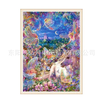 

Diamond Craft 5D DIY Dream Garden Picture ,Wall Painting Decoration Child's Room , Give A Set Of DIY Tool ,Craft Picture