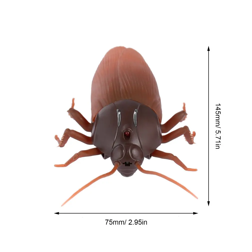 Забавное моделирование Инфракрасный Радиоуправляемый пульт дистанционного управления Таракан страшные жуткие игрушки насекомых Рождественский подарок для детей светящаяся игрушка для розыгрыша