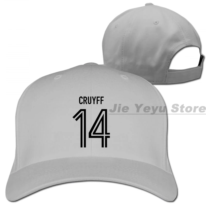 Johan Cruyff 14s ретро голландский футболист голландский Yohan Ajax Топ бейсбольная кепка для мужчин и женщин Кепка для водителя грузовика модная Регулируемая Кепка - Цвет: 1-Gray
