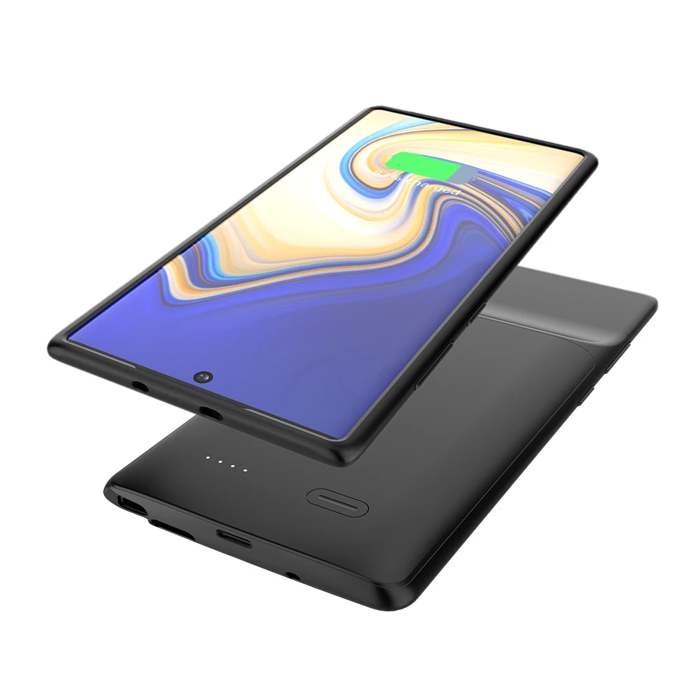 Внешний аккумулятор, зарядное устройство для samsung Galaxy Note 10 Plus, 5G, 6000 мА/ч, ударопрочный, для samsung note10, 5200 мА/ч, зарядка с мягким краем