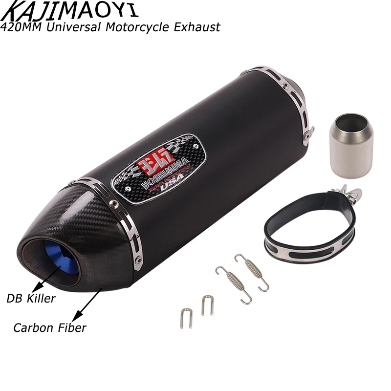Универсальный мотоцикл Yoshimura выхлопная труба модифицированный Карбон глушитель дБ глушитель для ниндзя 400 GSXR600 K6 KTM R15