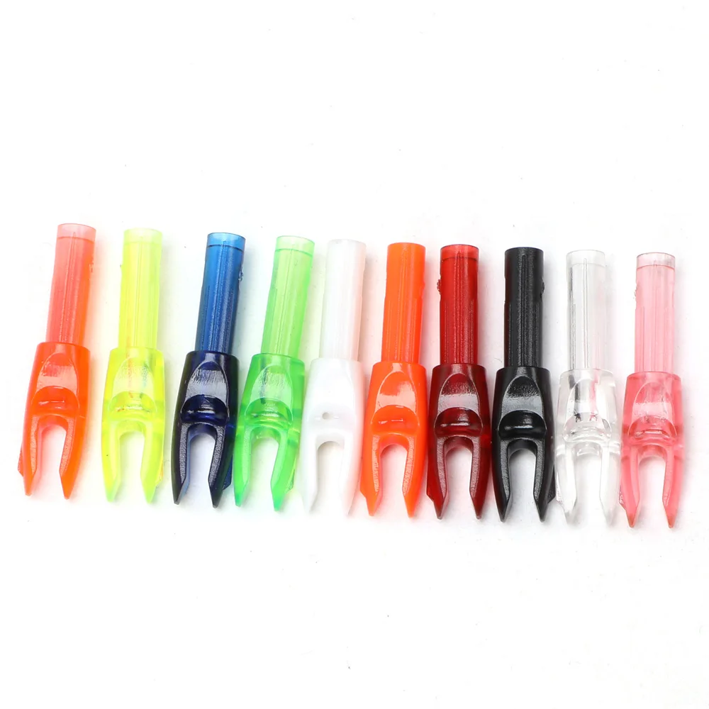 Encoches de flèche de tir à l'arc, flèche interne T64.pour ID 4.2mm, fibre de carbone violette, 10 couleurs, lot de 50 pièces  18