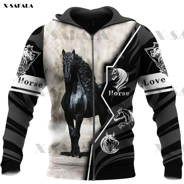Arabian Horse Is Better Sudadera con cremallera para hombre y suéter con estampado 3D, chaqueta con capucha, chándales| | - AliExpress