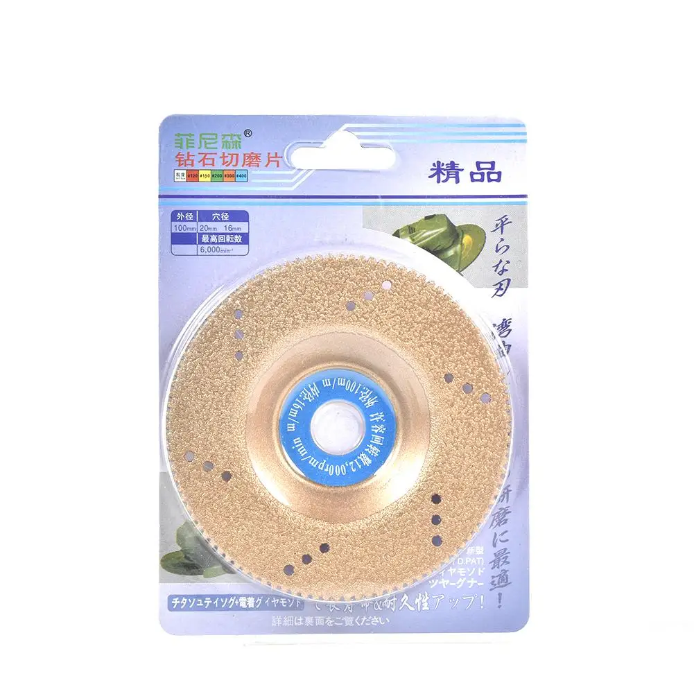 100mm Diamond Coated Grinding Disc Polishing Cutting Disc Marble Tile Grinding Tool Accessories