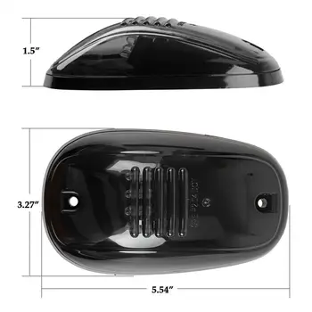 

5pcs Auto Trailer Amber 12LED Cab Roof Top Marker Running Clearance Light Parts