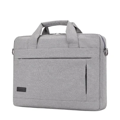 Вместительная сумка для ноутбука для мужчин и женщин портфель для путешествий Бизнес сумки для ноутбуков 14 15 дюймов Macbook Pro PC - Цвет: light grey 14inch