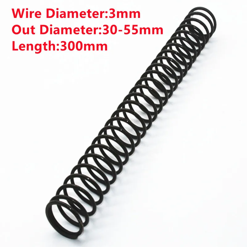 Compression Spring Pressure Springs OD 14-43mm Wire Dia 2.2mm-4.5mm Length 300mm 