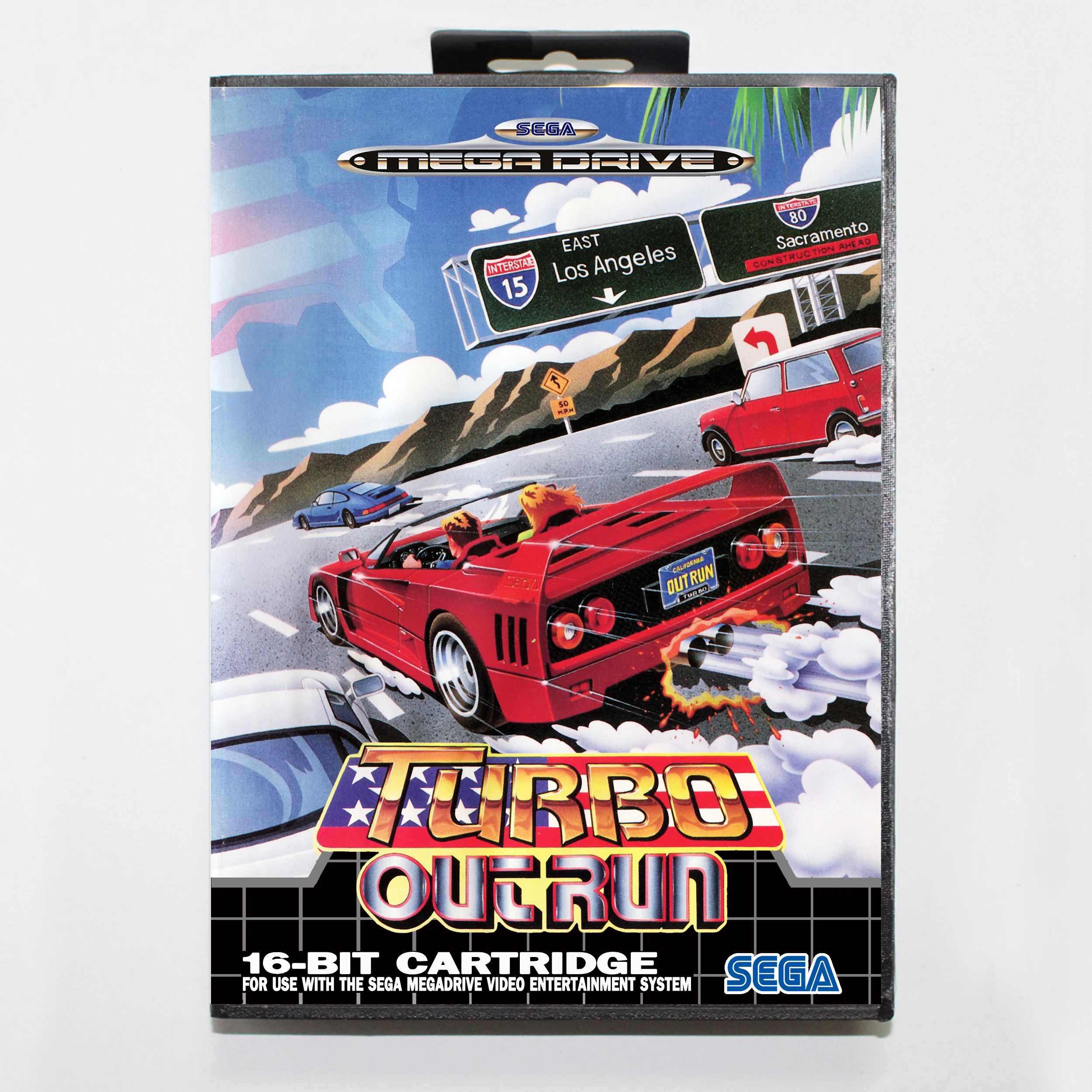 Turbo Outrun 16 бит MD игровая карта для sega Mega Drive/Genesis с розничной коробкой