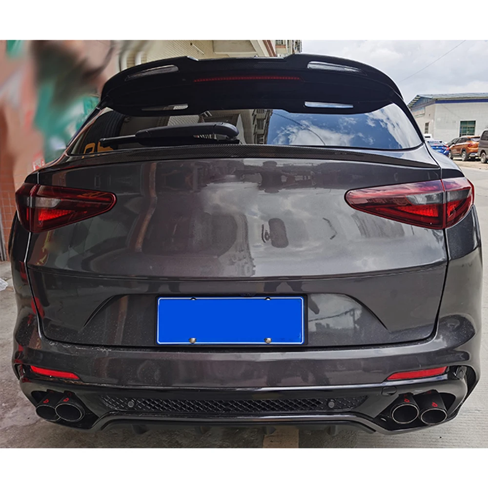 Спойлер на заднюю крышу окна из углеродного волокна для Alfa Romeo Stelvio Base Sport Ulitity TI