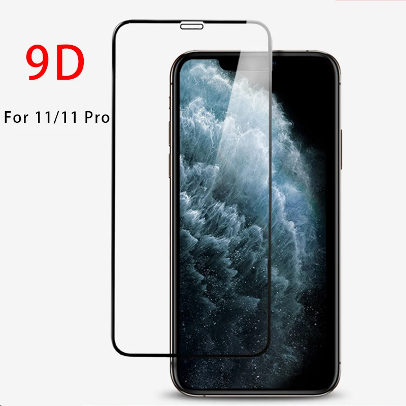 Защитное стекло 9D для iPhone 6 S 7 8 plus X iphone XR XS 11 Pro MAX защита экрана|Защитные стёкла и