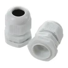 Топ-10 шт белые пластиковые PG11 Водонепроницаемые кабельные сальники разъемы