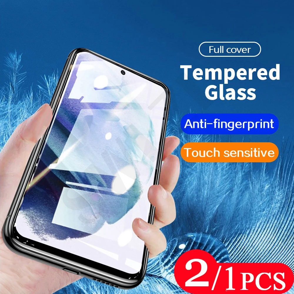 

2/1 шт. 9H закаленное стекло для Samsung Galaxy s21 Ultra s20 FE s10 lite s10E s9 s8 plus s7 s6 s5 edge Защитная пленка для экрана телефона