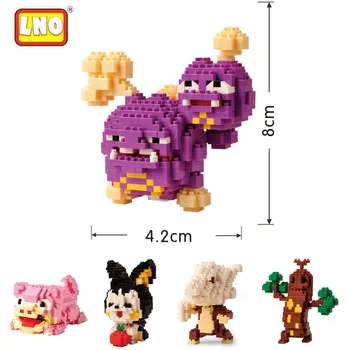 

LNO Building Blocks Toys Anime Pokeball Pikachu Figures Miniblock Kids Adult Building Bricks Mini Pocket Monster Toys For Kids
