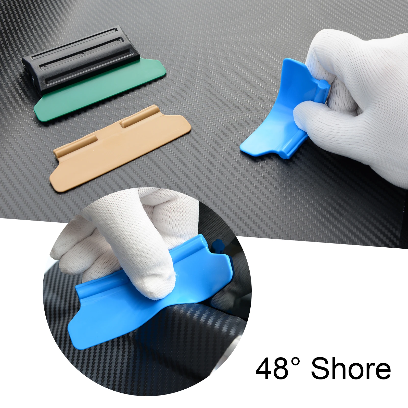 FOSHIO Multi Vinyl Squeegee for Vinyl Carbon Fiber Car Film Wrap Different Hardness Wrapping Scraper Auto Window Tint Film Tool