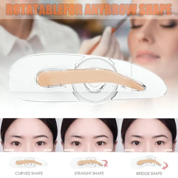 

Portable Eyebrow Stamp Adjustable Three Type Eyebrows Makeup Tools DIY Eyebrow Tools Sponge Stencils Eye Makeup 1