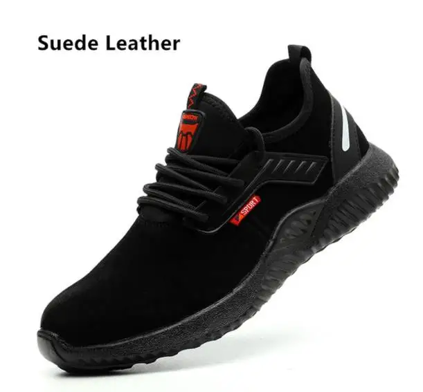Work Safety Shoes Anti-Smashing Steel Toe Puncture Proof Construction Lightweight Breathable Sneakers Boots Men Women Air Light Autumn and Winter
